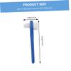 CTIRCHIU 2pcs Denture Toothbrush Double Headed Small Oral Cleaning Brush for Braces and False Teeth Ergonomic Handle Multi Functional Denture Care Accessories for Blind Area Cleaning view 2