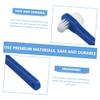 CTIRCHIU 2pcs Denture Toothbrush Double Headed Small Oral Cleaning Brush for Braces and False Teeth Ergonomic Handle Multi Functional Denture Care Accessories for Blind Area Cleaning view 4