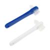 Anneome 2pcs Dual Head Denture Brush with Angled Head and Firm Nylon Bristles Non Slip Handle False Teeth Cleaner for Oral Care view 1