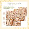 Bee's Wrap Beeswax Wraps for Food - 3 Pack of Assorted Beeswax Wraps - Small, Medium & Large Wrap - Plastic Free Made in USA Reusable Natural Food Wrap - Bakery Lane Print view 3