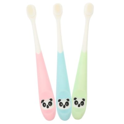 ARTSEWPLY 3Pcs Toothbrushes Soft Bristle Toothbrushes with Ergonomic Silicone Handle Cartoon Design for Comfortable Oral Care Random Color