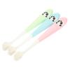 KOCKSHION 3Pcs Toothbrush Soft Ultra Fine Bristles Safe Silicone Handles Cartoon Panda Design for Daily Teeth Cleaning Tools Random Color view 1
