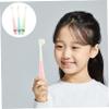 HEALEEP 3Pcs Toothbrushes Soft Bristle Travel with Cartoon Silicone Handles Ergonomic Design for Hands Protective and Comfortable Cleaning Random Color view 4