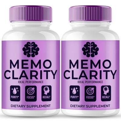 Memo Clarity Capsules, Official MemoClarity Brain Health Supplement Pills - Extra Strength, Advanced Nootropic Pills Support, All Natural Memo Clarity Cognitive Health & Function Reviews (2 Pack)