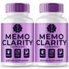 Memo Clarity Capsules, Official MemoClarity Brain Health Supplement Pills - Extra Strength, Advanced Nootropic Pills Support, All Natural Memo Clarity Cognitive Health & Function Reviews (2 Pack) view 1
