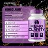 Memo Clarity Capsules, Official MemoClarity Brain Health Supplement Pills - Extra Strength, Advanced Nootropic Pills Support, All Natural Memo Clarity Cognitive Health & Function Reviews (2 Pack) view 4