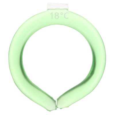 Anneome Reusable Gel Neck Ice Pack Wrap for Summer Cooling Neck Wrap for Outdoor Sports Office Home Use Smooth Surface Green