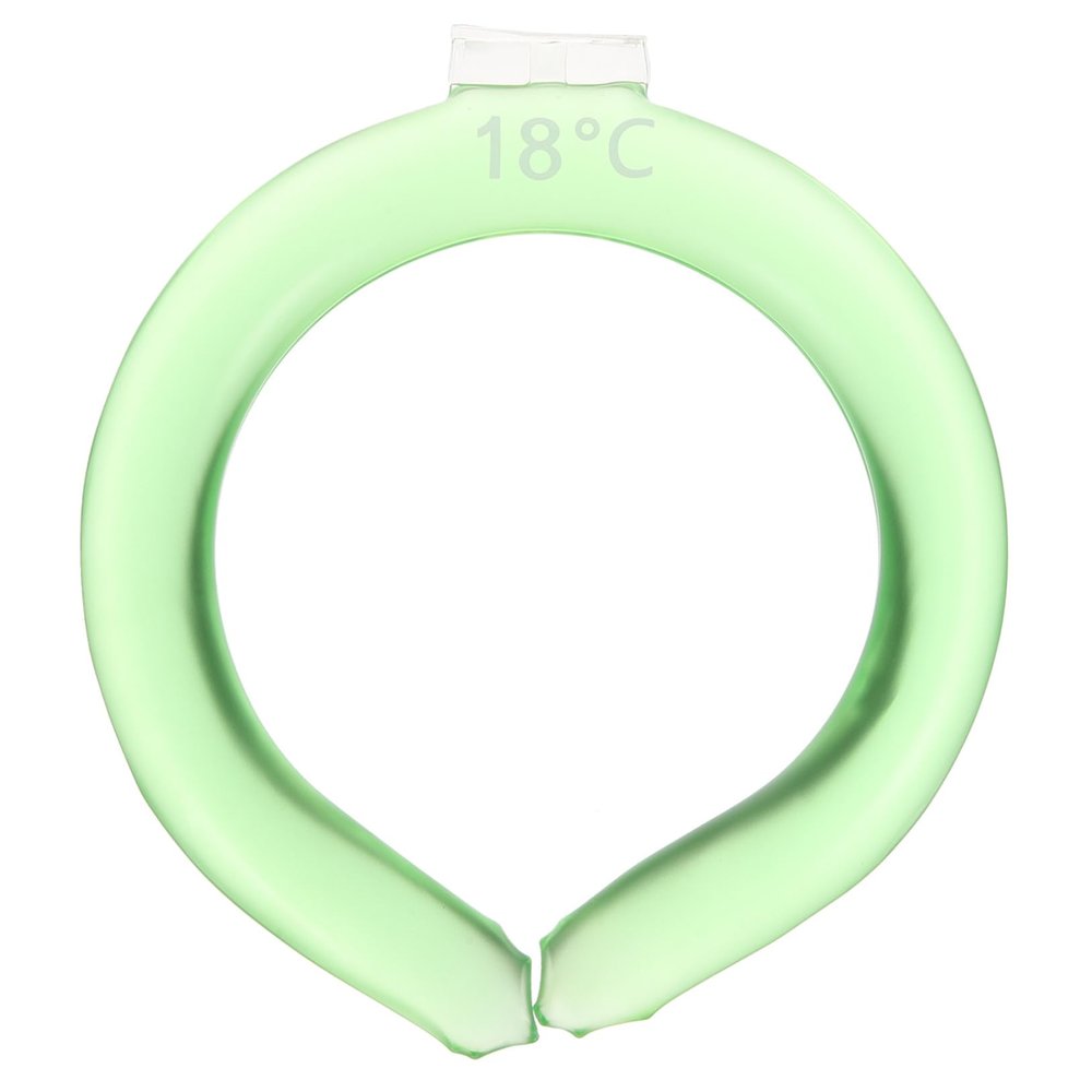 Anneome Reusable Gel Neck Ice Pack Wrap for Summer Cooling Neck Wrap for Outdoor Sports Office Home Use Smooth Surface Green