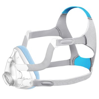 Replacement F20-Style Fabric Mask Set (Large) - No Silicone Contact, CPAP Full Face Cushion Combo for Airfit F20 & Airtouch F20, Instantly Cool Touch & No Stuffiness Even in Hot Weather (No Elbow)