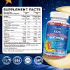 2 Pack Magnesium Glycinate Gummies for Kids - with L-Theanine, Omega-3, Vitamin B6, D3, Zinc - Kids Magnesium Gummies for Sleep, Relaxation, Calm & Focus - Sugar Free Strawberry view 2