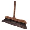 GARVALON Wooden Scrub Broom with Long Handle Soft Bristle Hard Broom for Outdoor Indoor Floor Cleaning Deck Scrubbing Tool for Home Under Cabinets and Corners view 3