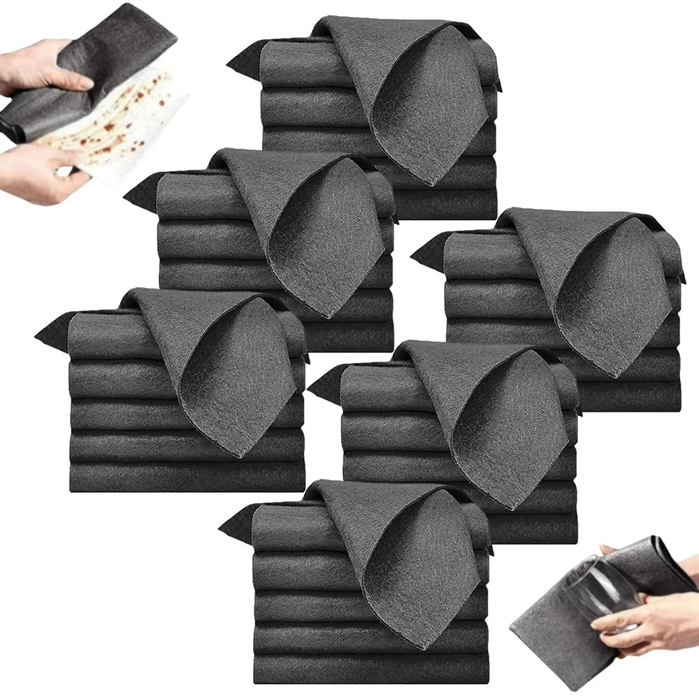 10 Counts Thickened Magic Cleaning Cloth 2025, Reuseable Streak Free Microfiber Magic Cleaning Cloth, Absorbent Cleaning Rag for Mirror, Glass, Window & Car (30)