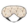 Deer Autumn Leaves Sleep Mask Adjustable Straps Soft Eye Mask Perfect for TTravel Nap Shift Work Office view 1