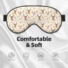 Deer Autumn Leaves Sleep Mask Adjustable Straps Soft Eye Mask Perfect for TTravel Nap Shift Work Office view 3