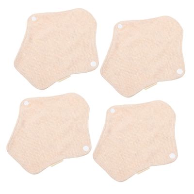 ARTSEWPLY 4PCS Reusable Cotton Menstrual Pads Soft Skin Friendly Sanitary Nursing Pads for Women Washable Lightweight Sanitary for Comfortable Daily Use and Postpartum Care