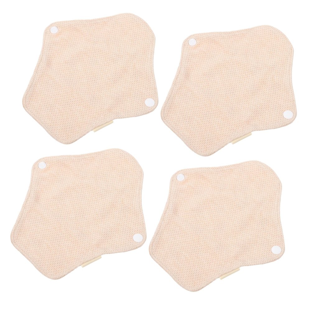 ARTSEWPLY 4PCS Reusable Cotton Menstrual Pads Soft Skin Friendly Sanitary Nursing Pads for Women Washable Lightweight Sanitary for Comfortable Daily Use and Postpartum Care