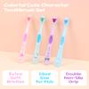 Cute Toothbrush Set (4 Pack), Soft Bristles, Compact Head, Easy Grip Handle, Travel & Gift Ready, Kids & Adults Manual Toothbrush view 2
