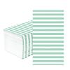 100pcs Sage Green Striped Paper Napkins 3 Ply Spring Green and White Dinner Disposable Hand Towels Sage Wedding Decorative Guest Bathroom Napkins for Golf Boho Baby Bridal Shower Picnic BBQ Party view 1