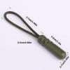 10pack Paracord Zippers Pulls Portables Zippers Pulls Outdoor Bag for Easy Use in Camping and Outdoor Sports view 3