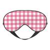 Pink and White Buffalo Plaids Sleep Mask Adjustable Straps Soft Eye Mask Perfect for TTravel Nap Shift Work Office view 1