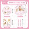 Greencian 96 Pcs Chicken 1st Birthday Party Decorations, Serves 24 view 2