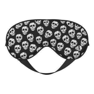 Gothic Skull Sleep Mask Adjustable Straps Soft Eye Mask Perfect for TTravel Nap Shift Work Office
