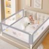 JWPEHOE Height Adjustable Bed Rail for Toddlers, Kids Safety Baby Bed Rail for Twin/Full/King/Queen Size Bed view 1