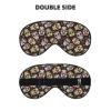 Rose Sugar Skull Sleep Mask Adjustable Straps Soft Eye Mask Perfect for TTravel Nap Shift Work Office view 2