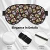 Rose Sugar Skull Sleep Mask Adjustable Straps Soft Eye Mask Perfect for TTravel Nap Shift Work Office view 4