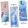 TOPPERFUN Sonic Toothbrush for Boy Girl with Tiny Brush Head, Blue view 4