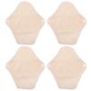 ADOCARN 4PCS Reusable Washable Sanitary Napkin Pads Women Cotton Menstrual Pads Mats for Daily Use Travel Friendly view 1