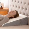Wedge Pillow, Wedge Pillow for Acid Reflux, Back Pain Relief, Cooling Memory Foam Top, Bed Wedge Pillows for Headboard, Sleeping, Snoring, Back Support, After Surgery. 24*24*7.5inch wedge pillow view 1