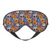 Sugar Skull Day of The Dead Flowers Sleep Mask Adjustable Straps Soft Eye Mask Perfect for TTravel Nap Shift Work Office view 1