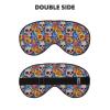 Sugar Skull Day of The Dead Flowers Sleep Mask Adjustable Straps Soft Eye Mask Perfect for TTravel Nap Shift Work Office view 2