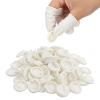 100 Pcs Finger Cots Finger Protectors, Medium Disposable Fingertips Protective Fingers Cots Silicone Fingers Gloves Suitable for Beauty Manicure Massage Electronic(White) view 1