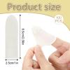 100 Pcs Finger Cots Finger Protectors, Medium Disposable Fingertips Protective Fingers Cots Silicone Fingers Gloves Suitable for Beauty Manicure Massage Electronic(White) view 2