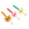 FRCOLOR 3Pcs Manual Toothbrush Soft Bristles Rotatable Head Deep Clean Teeth Brush for Years with Design Green Random Color view 1