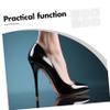 Healifty 36pcs Transparent Silicone Heel Liners Soft Oval Pads for Heel Relief Invisible Fit Shoe Cushions Reusable Protective Foot Covers for and Daily Wear view 3