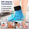 Ankle Ice Pack Wrap for Foot Heel Swelling Pain Relief, Reusable Large Hot Cold Gel Pack for Sprained Ankle, Achilles Tendonitis, Arthritis, Plantar Fasciitis, Post-Surgery, Sports Injury(Blue,1PCS) view 2