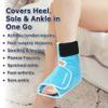 Ankle Ice Pack Wrap for Foot Heel Swelling Pain Relief, Reusable Large Hot Cold Gel Pack for Sprained Ankle, Achilles Tendonitis, Arthritis, Plantar Fasciitis, Post-Surgery, Sports Injury(Blue,1PCS) view 3