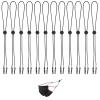 12-Pack Mask Extenders for Adults - Adjustable Anti-Tightening Ear Protectors, Comfortable Mask Ear Relief Straps (Black) view 1