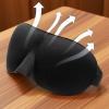 3D Sleep Eye Lightweight Contoured Blindfold for Rest | Soft Breathable Eyeshade for Travel, Nap, Spa, Meditation, Airplane, Beach, Dorm, Yoga, Night Sleeping Comfort, Pressure-Free Eye Cover view 3