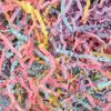 8.5oz Crinkle Paper Filler, Gift Baskets Gift Boxes Crafts Shredded Cut Paper Packaging Decorative Stuffing & Cushioning Confetti for Easter Birthday Wedding Party Favor Blue&Pink&Yellow&Purple view 1