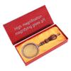 10X 75mm Handheld Magnifier Wooden Handle Vintage Magnifying Glass Portable Retro Handle Magnifier Eye Loupe Glass with Gift Box view 2