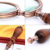 10X 75mm Handheld Magnifier Wooden Handle Vintage Magnifying Glass Portable Retro Handle Magnifier Eye Loupe Glass with Gift Box view 4