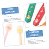 Baluue 3Pcs Toothbrush Soft Bristles Manual Rotatable Design for Teeth Cleaning and Gum Massage Washable Toothbrushes Ages Green Random Color view 2