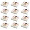 Kangnice 12Pcs Christmas Chocolate Box 12 Compartments Treat Boxes Festival Cookie Candy Packaging Boxes for Parties and Event view 3