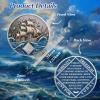 Vitalway Braving the Storm 28 Year Sobriety Coin, NA Recovery Medallion view 3
