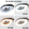 10X Magnifying Glass with Light and Stand, 5" Large Optical Glass Lens, 3 Color Modes Stepless Dimmable, Adjustable Swivel Arm Desk Magnifier for Hobby Reading view 2