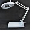 10X Magnifying Glass with Light and Stand, 5" Large Optical Glass Lens, 3 Color Modes Stepless Dimmable, Adjustable Swivel Arm Desk Magnifier for Hobby Reading view 3